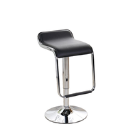 Tabourets de bar modernes de haute qualité en cuir PU réglables en hauteur avec repose-pieds et structure métallique pour restaurants et hôtels