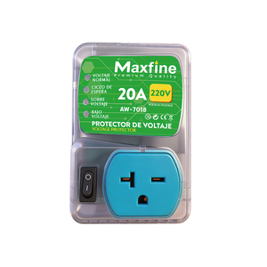 Protector de Voltaje para Enchufe Estadounidense Simple de 220V 20A, Retardo de 3 Minutos, 130J, 170-260V Ajustable, para Refrigerador, <span class=keywords><strong>TV</strong></span>, Aire Acondicionado, Latinoamérica - Product Image 2