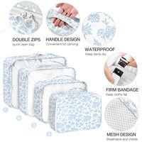 Personnalisé 8 Pcs-set Vêtements Bagages Sac Léger Tri Sac De Rangement Portable Voyage Compression Organisateur Sac