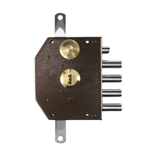 Peinture <span class=keywords><strong>marron</strong></span> de haute sécurité, cylindre en zinc et en laiton, serrure de porte en acier - Product Image 3