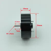 Moteur Brushless Plat Miniature Sans Noyau 2610 26mm*10mm 10000 tr/min – Remplacement pour Machine à Tatouer, Appareil Domestique, Pistolet, Micro-Moteur, Accessoires