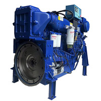 Offre Spéciale bas prix chinois démarrage électrique pêche cargo bateau intérieur 400hp moteur marin WD12 avec boîte de vitesses