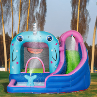 Castillo Inflable Comercial de Alta Calidad, Casa de Brinco para Niños con Tobogán, Juegos de Parque Infantil Interior al por Mayor