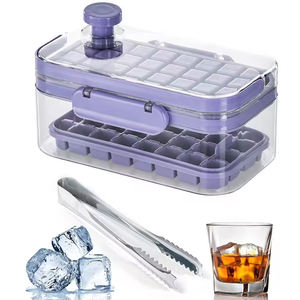 2024ensemble de plateaux à glaçons avec couvercle ijsblokjesbakje Maquina De Hielo pour boissons café et cocktails petite machine à glaçons à granulés - Product Image 1