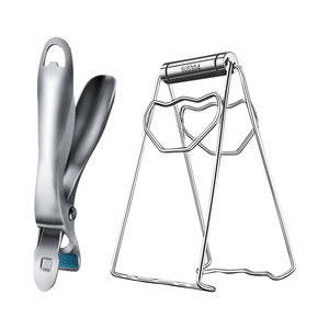 304 Stainless <b>Steel</b> <b>Bowl</b> and Plate Clips for Home Kitchen Use Sustainable Anti-Slip Anti-Scalding Clips - Product Image 1