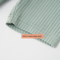 Shorts côtelés en coton biologique doux avec élasthanne, couleur unie, pour bébés et enfants, respirants, pour le quotidien