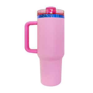 Botella de Agua de Acero Inoxidable de Doble Pared con Recubrimiento en Polvo Multicolor, Plateada en Azul, de 40 oz - Product Image 4