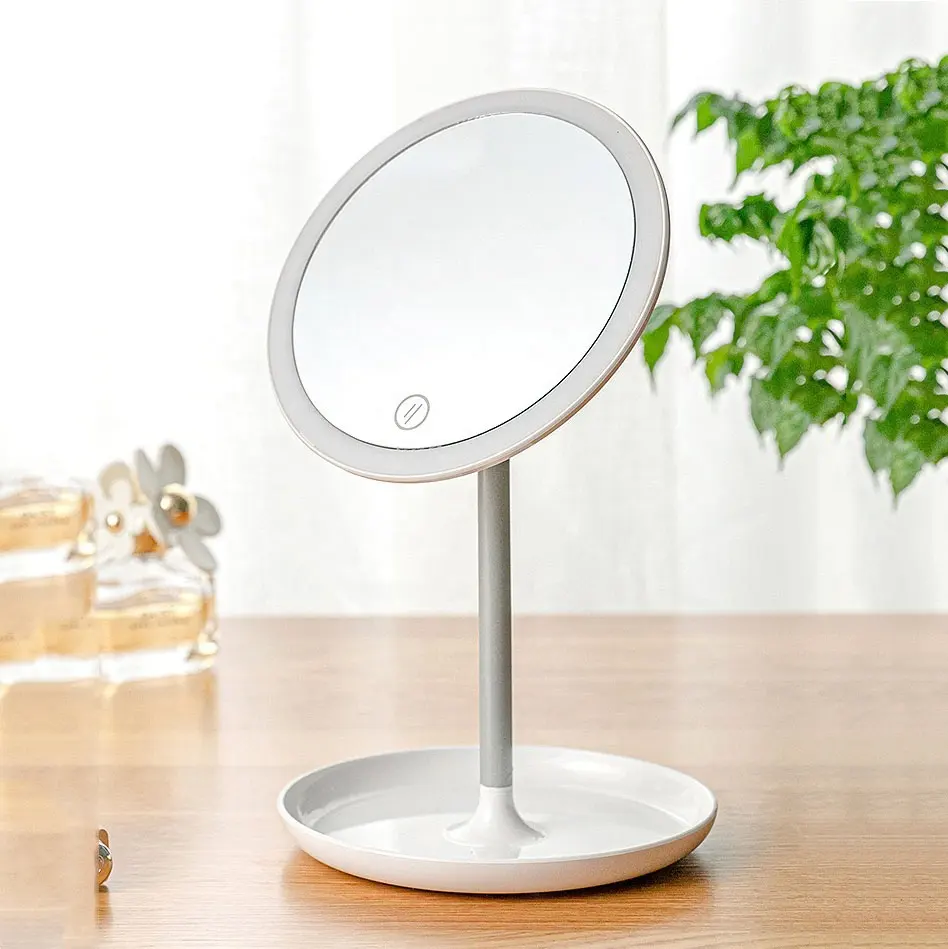 janrry LED mirror table lamp touch switch make up table lamp with USB port