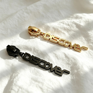 Custom <b>zipper</b> pull, clothing metal <b>zipper</b> pull, bag <b>zipper</b> pull logo - Product Image 5