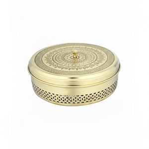 decohomes brass roti dibba, elegante y funcional para la cocina - Product Image 1