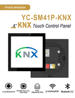 [Augmentation des commandes] Interrupteur mural tactile KNX 4 pouces, Contrôleur domotique, Système de maison intelligente KNX, Affichage