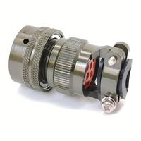 Conector Macho de Alta Calidad Serie MIL-DTL-26482 con 12 Pines y Terminales de Soldadura MS3116F14-12P