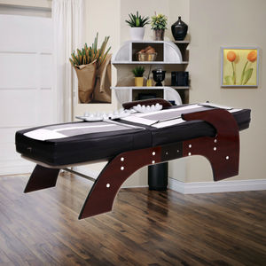 新趋势脊柱腰椎牵引加热热疗脊椎按摩疗法电气石玉石滚轮水疗床红外线按摩床 - Product Image 1