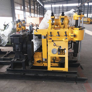 Mobiele kleine 200m diesel 380V waterputboorinstallatie met motorpomp en versnellingsbak kernmonster te koop - Product Image 2