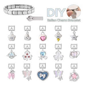 Accesorio de moda modular de acero inoxidable electrochapado transfronterizo, estilo colgante, para montaje DIY, pulseras delicadas de uso versátil - Product Image 4
