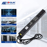 PDU intelligent à montage vertical en rack, prise US, contrôle à distance, surveillance en temps réel, protection contre les surcharges, alerte pour armoire serveur