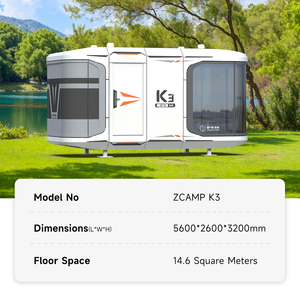 Casa Prefabricada de Acero de Lujo <span class=keywords><strong>K3</strong></span>, Estructura Duradera, Cápsula Espacial Móvil Pequeña para Uso en Hoteles, Granjas y Resorts - Product Image 2