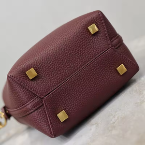 Nouveauté 2025 – Sacs à main et sacs fourre-tout de luxe pour femmes en cuir de vachette de qualité supérieure, couleur bordeaux, personnalisables - Product Image 3
