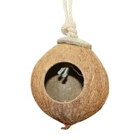 Bricolage nid d'oiseau Cage Habitat accessoires approvisionnement volière produits en coquille de noix de coco naturelle maison d'oiseau en plein air