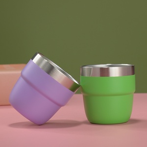 Tazza Termica Moderna <span class=keywords><strong>da</strong></span> 8oz in Acciaio Inox 304 con Rivestimento in Ceramica, Mini Tumbler Portatile per <span class=keywords><strong>Caffè</strong></span>, Design Compatto per Feste, Piccola Capacità d'Acqua - Product Image 3