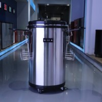 Fût à bière en acier inoxydable de qualité supérieure, 5 gallons (19 L), écologique, recyclable, étanche à la pression, OEM personnalisé pour les fêtes et la restauration