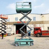 Plateforme élévatrice mobile électrique autopropulsée pour travaux en hauteur, équipement de levage, hauteur maximale 6m, panneau de commande à distance