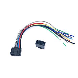 Connecteur de câble radio femelle 16 broches, faisceau de câblage stéréo pour lecteur DVD/<span class=keywords><strong>CD</strong></span> de voiture, compatible avec <span class=keywords><strong>Kenwood</strong></span> - Product Image 1