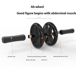 Kit de fitness 3-en-1 en gros : Rouleau abdominal, extenseur de poitrine à ressort et supports pour pompes – Outil de musculation à domicile pour le renforcement du tronc, des bras, des épaules et du dos - Product Image 2
