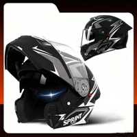 Vente directe d'usine, casques de moto, casques de moto en matériau ABS, casques intégraux modulables
