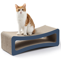 Griffoir pour chat en carton durable en forme de coussin concave, protecteur de meubles, lit-lounge réversible pour plusieurs chats