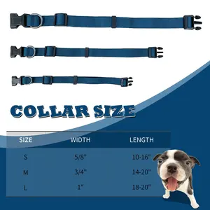 Dog Collar Cotton Custom Logo Eco-friendly Quality Safety Pet Collar