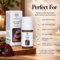 Sérum Visage Anti-âge Fermenté aux Champignons Ganoderma, Rétinol, Bakuchiol, Anti-rides, Anti-âge, Anti-oxydant, Reishi, Longévité