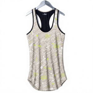 Custom KIWTT06 Men's Plus Size Casual Singlet Tank <b>Top</b> Lightweight Jersey Fabric Breathable Lace Beading Print Eco-Friendly - Product Image 5
