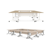 Table d'entraînement pliable multifonctionnelle en bois – Utilisation bureau, école, atelier – Design moderne