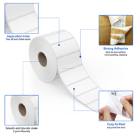 Vente chaude 58x40mm Supermarché Code À Barres Thermique Étiquettes De Prix Étiquettes D'échelle De Poids