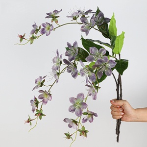 Jasmin arabe <span class=keywords><strong>pleureur</strong></span> artificiel de Monet de 30.7 pouces-Fleurs de rangée de sol de mariage, accessoires de décoration de plafond et arrangement floral - Product Image 5
