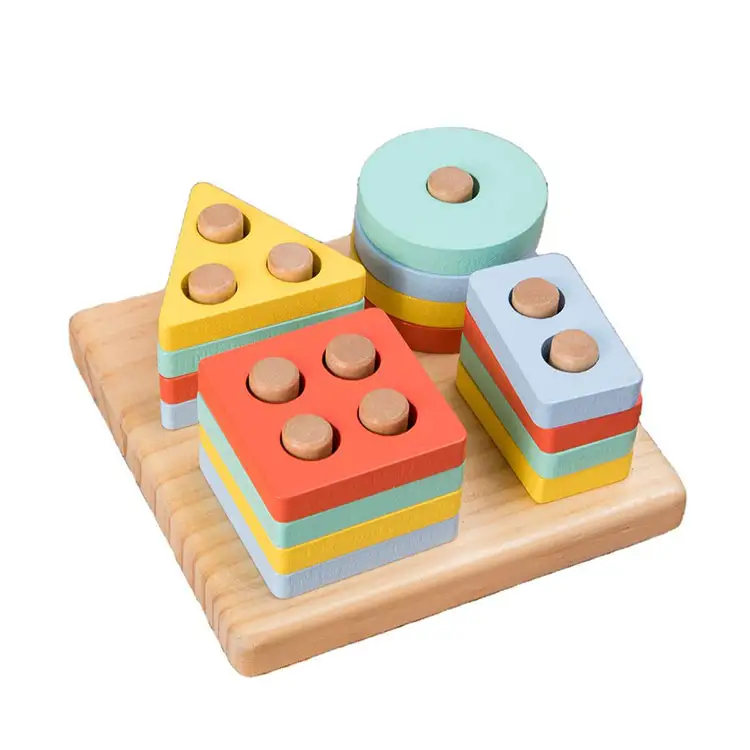 Free Education Montessori Classified Silicone Home Shape Customized Bamboo And Wood Puzzle