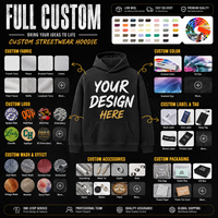 Sudaderas con capucha personalizadas para hombre, de 365 g/m², con lavado ácido, estilo vintage desgastado, talla grande, con borde sin rematar, de forro polar, estilo oversize, para streetwear.