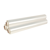 Film étirable PE transparent 50 cm, rouleau de film rétractable souple, résistant à l'humidité, pour emballage alimentaire et produits chimiques