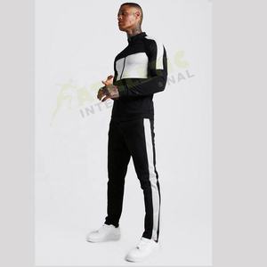 Ropa deportiva Gimnasio Fitness Algodón Entrenamiento Chándales Hombres Conjunto de dos piezas Chándal Jogging Traje para hombres Ropa de invierno Bloque Color 2023 - Product Image 6