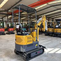 Mini-excavatrice sur chenilles CE EPA/Euro V pour moteur haute performance, prix usine, 1 tonne à vendre