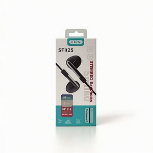 Stereo Earphone With Microphone SF125 3.5mm Jack For Mobile Phone 12Pcs - Product Image 2