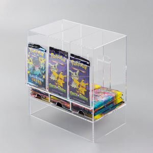3 Slot 6 Slot <span class=keywords><strong>Booster</strong></span> Pack Dispenser Compatible avec Poke Mon et d'autres cartes à collectionner S'adapte facilement à toute la boîte <span class=keywords><strong>Booster</strong></span> - Product Image 1