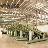 Cañón Inflable GAUSS M152 Personalizado, Modelo de Cañón de Alta Potencia para Ejercicios al Aire Libre con Bomba de Aire Eléctrica