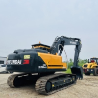Offre Spéciale : Excavatrice sur Chenilles Hydraulique Hyundai HX220HD d'Occasion, Moteur Diesel, PLC, Modèle 2024, d'Origine Coréenne, pour Usage Municipal
