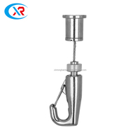 Système de suspension de fil d'acier réglable de sortie d'usine pour les pinces de câble de lumières montées au plafond