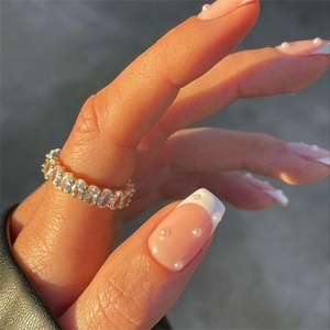 Uñas Postizas de Marca Propia, <span class=keywords><strong>Manicura</strong></span> <span class=keywords><strong>Francesa</strong></span> Blanca Corta <span class=keywords><strong>con</strong></span> Uñas Postizas - Product Image 5