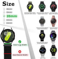 Tali Jam Tangan Nilon 22Mm Rilis Cepat untuk Jam Tangan Samsung Galaxy 3 45Mm/Jam Tangan Galaxy 46Mm/Gear S3 Klasik/Tali Gear S3 Frontie