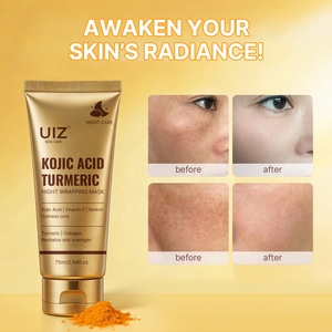 มาส์กหน้าคอลลาเจนผสมโคจิก แอซิดและขมิ้น ช่วยเติมความชุ่มชื้น ลดเลือนริ้วรอย กระชับรูขุมขน มาส์กแบบลอกออกสำหรับกลางคืน - Product Image 2