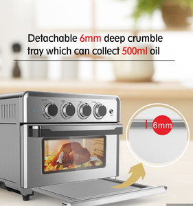 1800W facile à utiliser 25L Cuisine familiale Restaurant avec quatre boutons et multifonction 8 en 1 Grille-pain électrique Friteuse à <span class=keywords><strong>air</strong></span> - Product Image 3